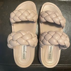 Steve Madden Hillary Braided Platform Slide Sandal